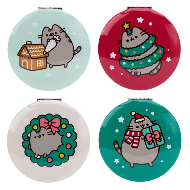 Pusheen - Miroir couleur grise compact the Cat de Noël